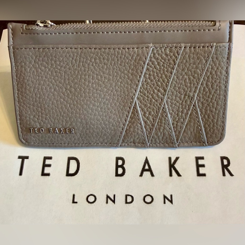 Ted Baker Taupe Leather Wallet/ Card Holder